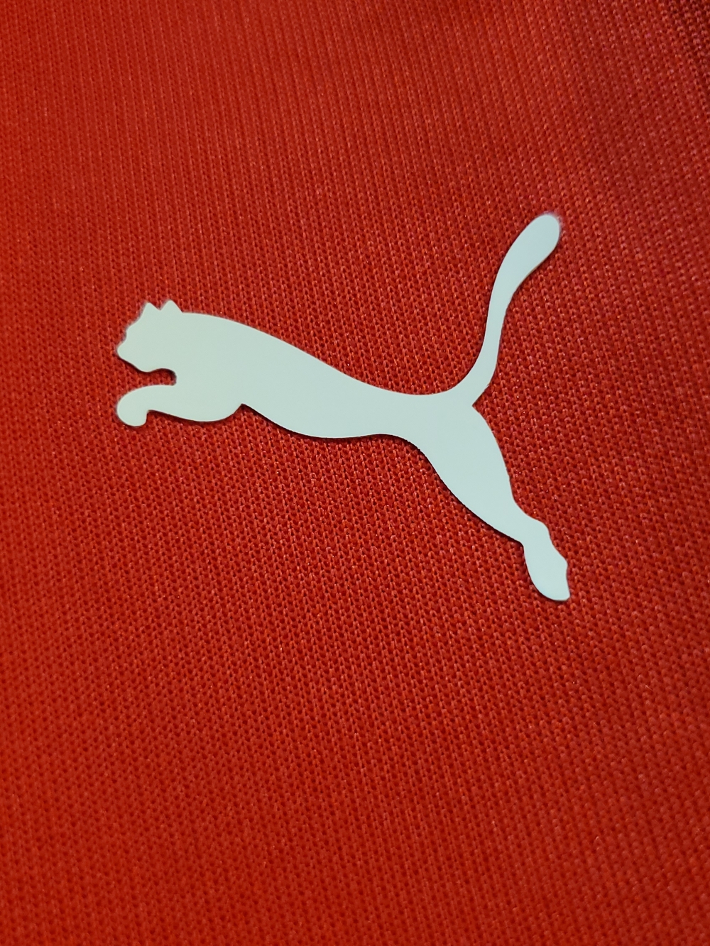 Puma X Ferrari Red Track Pants Mens Size Medium Black and White Panels - Picture 6 of 13